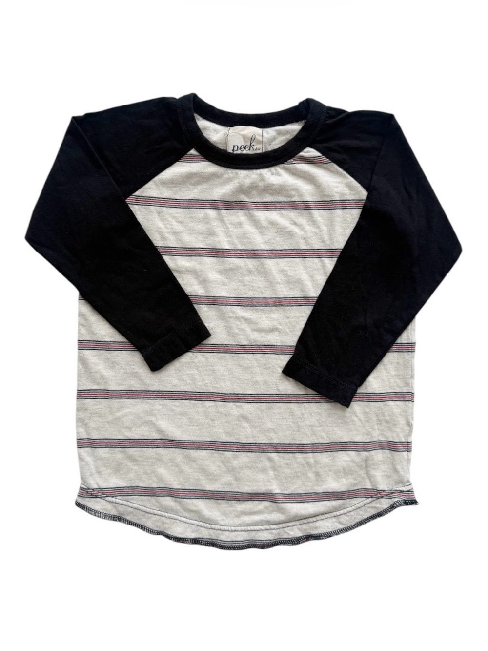 Peek Striped Raglan Tee size 6/7